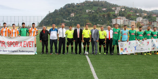 Rize'de Amatör Spor Haftası Futbol Turnuvası başladı