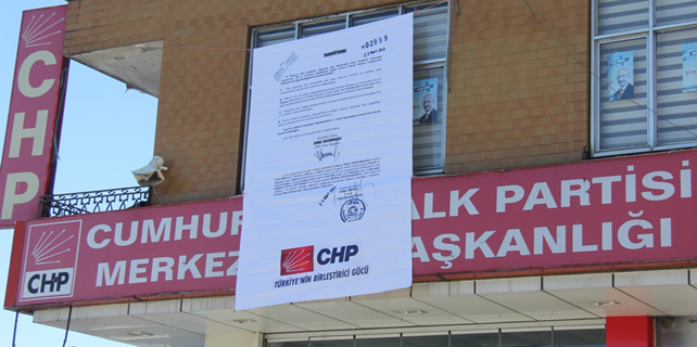 CHP Rize'de o pankartı astı