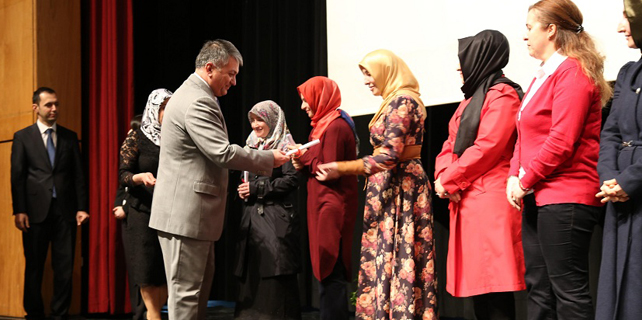 Rize'de Aile Eğitim Kursları sertifika töreni yapıldı