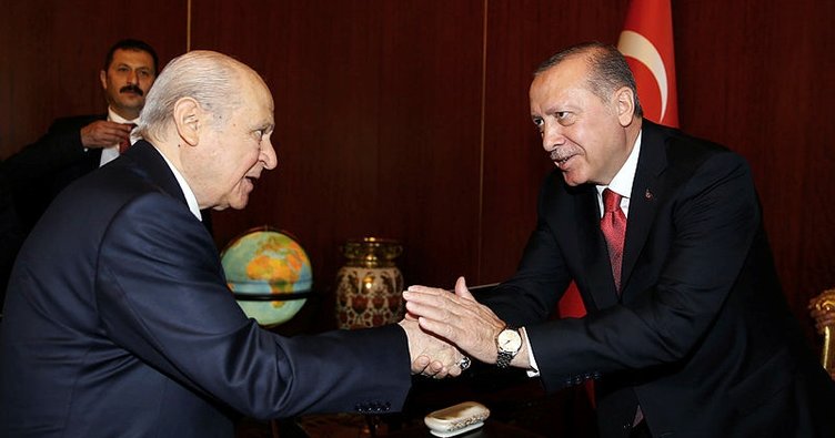 Başkan Erdoğan ve Devlet Bahçeli görüşmesi