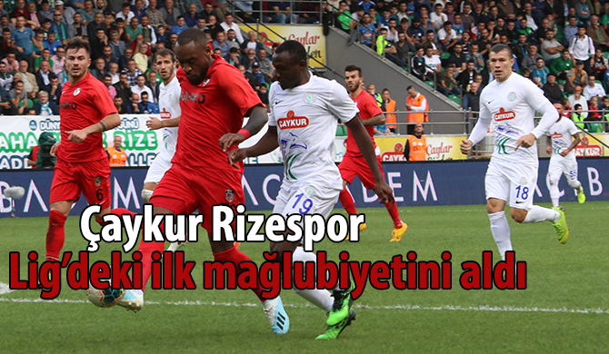 Çaykur Rizespor: 1 - Gazişehir Gaziantep FK: 2