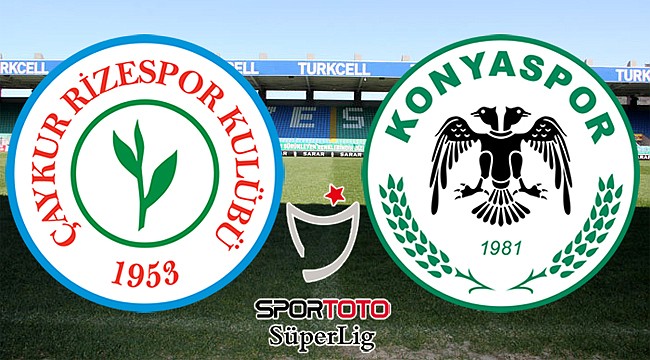Çaykur Rizespor ile Atiker Konyaspor 32. randevuda