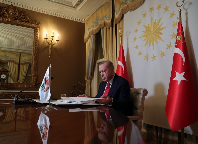Cumhurbaşkanı Erdoğan, G20 Zirvesi'ne video konferansla seslendi