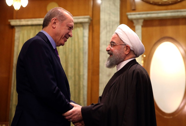 Cumhurbaşkanı Erdoğan, İran Devlet Başkanı Ruhani ile görüştü.