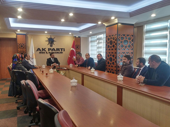 Fikri ASIM  Başkanlarından İl Başkanı AVCI'ya Hayırlı olsun ziyareti