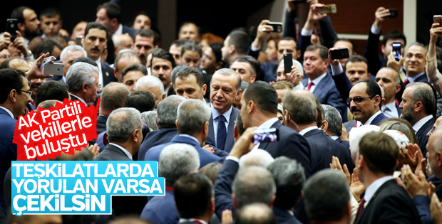 Erdoğan AK Partili vekillerle bir araya geldi