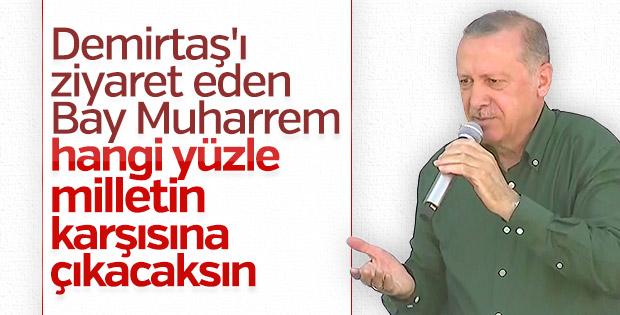 Erdoğan: Bay Muharrem ne yüzle vatandaşın karşısına çıkıyor