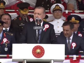 Erdoğan Kara Harp Okulları mezuniyetinde konuştu 
