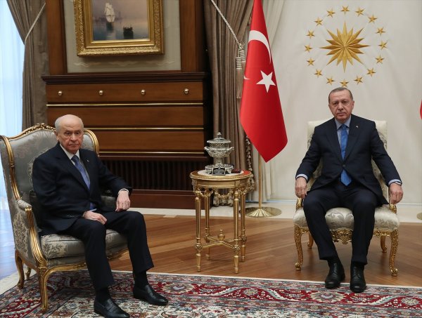 Külliye'de Erdoğan-Bahçeli görüşmesi