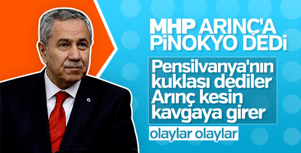 MHP'li Büyükataman Arınç'a Pinokyo dedi