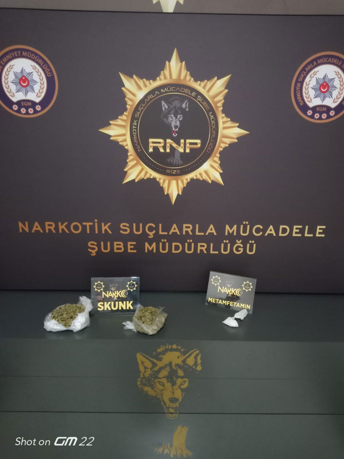 Rize'de uyuşturucu operasyonu: 2 tutuklama