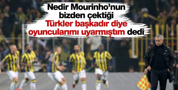 Mourinho: Fenerbahçe hak ederek kazandı