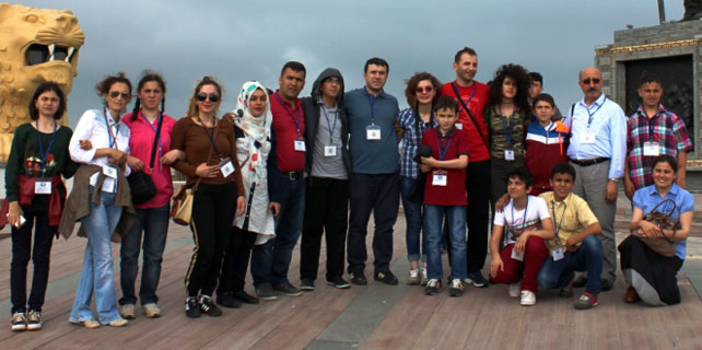Engelli öğrenciler Samsun'u gezdi