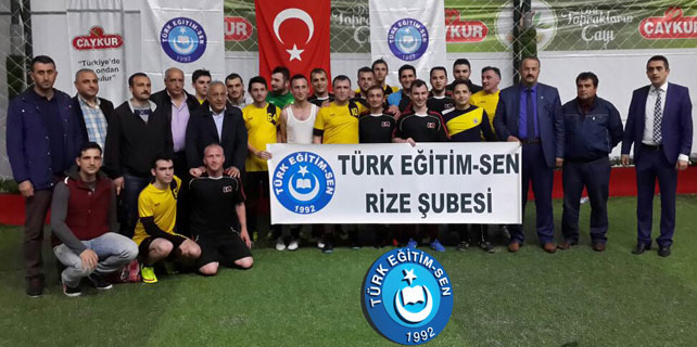 Türk Eğitim-Sen Rize Şubesi'nden futbol turnuvası
