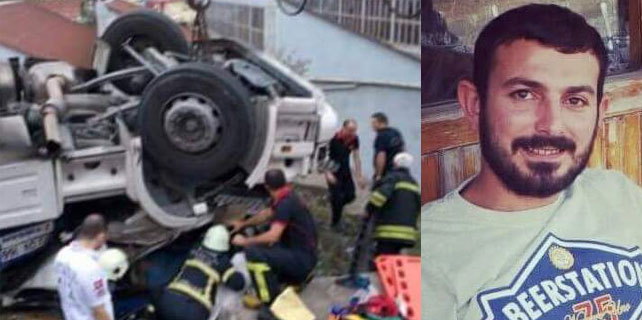 Rizeli Genç TIR Şoförü hayatını kaybetti