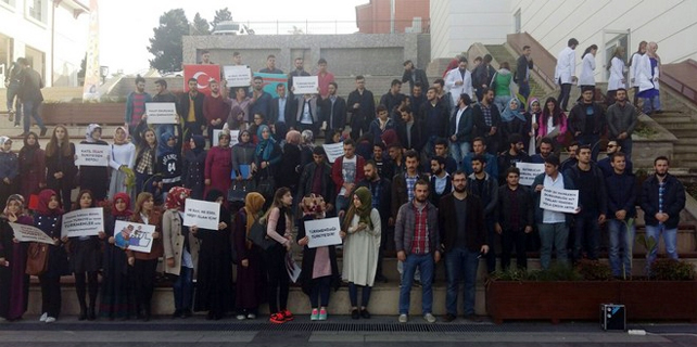 RTE Üniversitesi'nde Türkmendağı Eylemi