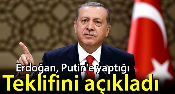 Erdoğan, Putin'e yaptığı Halep teklifini açıkladı