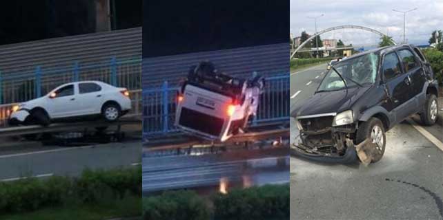 Rize'de bir günde 3 ayrı trafik kazası