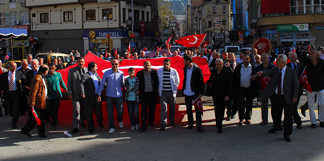 CHP Rize ‘Adaletin Kara Günü’ Protestosu