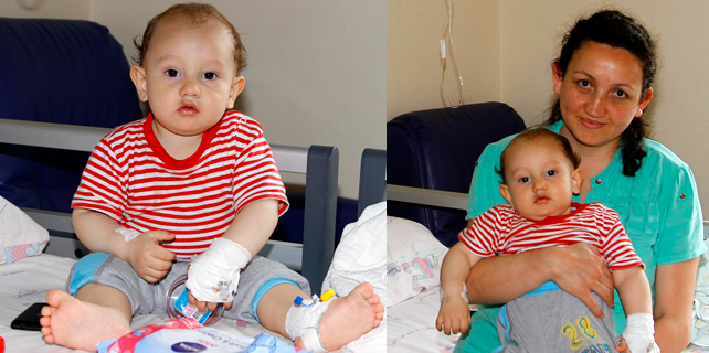 Rize'ye sevk edilen 11 aylık bebek kurtarıldı