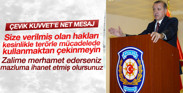 Cumhurbaşkanı Erdoğan'dan polislere talimat
