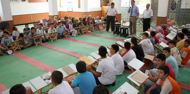 Rize'de Yaz Kur'an Kursları öğrenci dolu