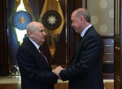 Başkan Erdoğan Bahçeli ile görüştü