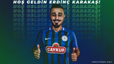 Çaykur Rizespor, Erdinç Karakaş'ı Transfer Etti