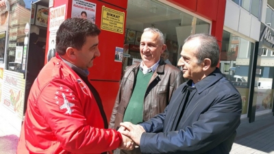 CHP Rize Belediye Başkan Adayı Akyüz'den Esnaf Ziyaretleri
