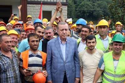 Cumhurbaşkanı Erdoğan Rize'de İncelemede Bulundu