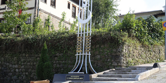 Rize'nin 15 Temmuz Şehitleri için anıt yapıldı