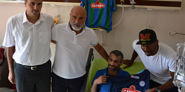 Kwueke ve Karaman'dan kanserli hastaya moral ziyareti
