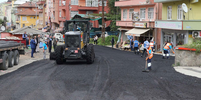 Rize Belediyesi’nin hedefi 40 bin ton asfalt