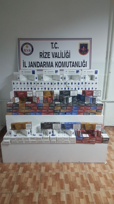 Rize'de Kaçak Sigara Operasyonu 