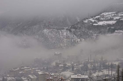Rize'de Kar Yağışı Yüksek Kesimlerde Etkili Oldu 
