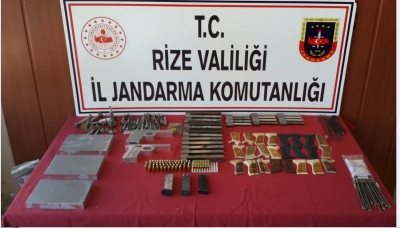 Rize'de ruhsatsız silah atölyesine operasyon: 3 gözaltı