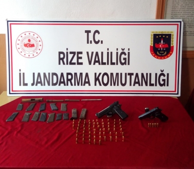 Rize'de Ruhsatsız Silah Atölyelerine Operasyon: 2 Gözaltı